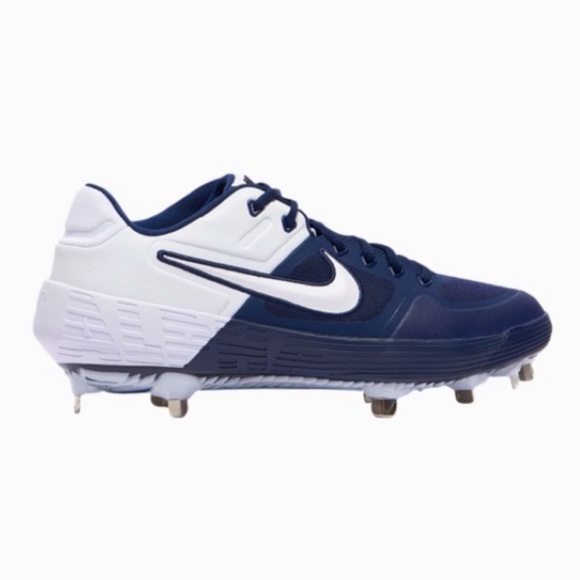 NIKE 9. HOST PICK NEW Nike Zoom Air Alpha Baseball Cleats Navy Blue & White - Picture 1 of 10